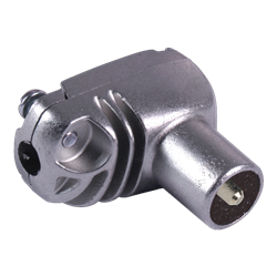 CONECTOR COAXIAL ANGULAR - MACHO BLIND. 9,5mm TELEVES
