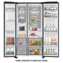 FRIGORÍFICO SIDE BY SIDE SAMSUNG - RS70F64KEFEF