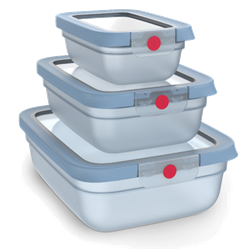 CAIXA HERMÉTICA PLÁSTICO TEFAL 0,5L + 1,2L + 2,3L - N1230210